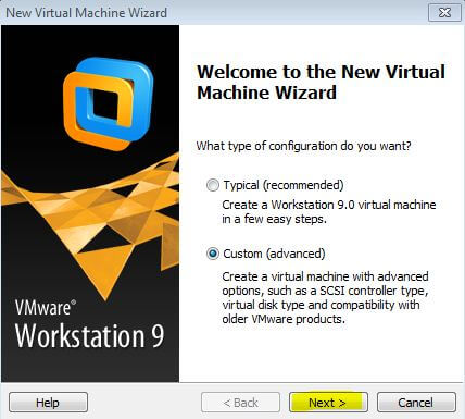 Install Windows Server 2012 as Virtual Machine in VMware Workstation