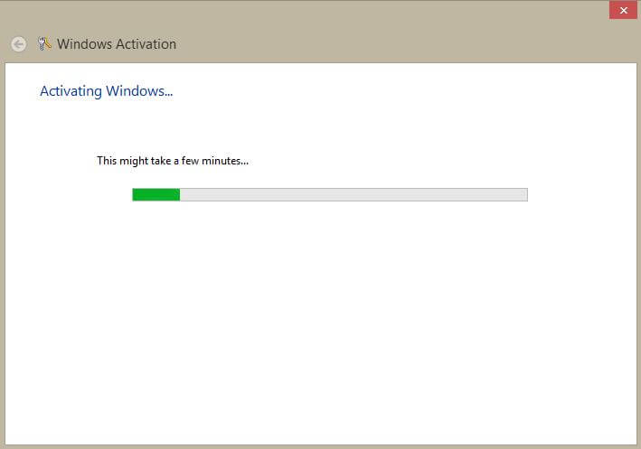 Activate Windows 8 Product