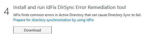 download DirSync Error Remediation Tool