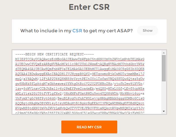 enter CSR