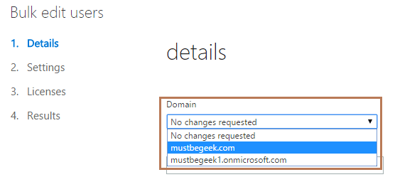 Change Domain Name of Multiple Users in Office 365