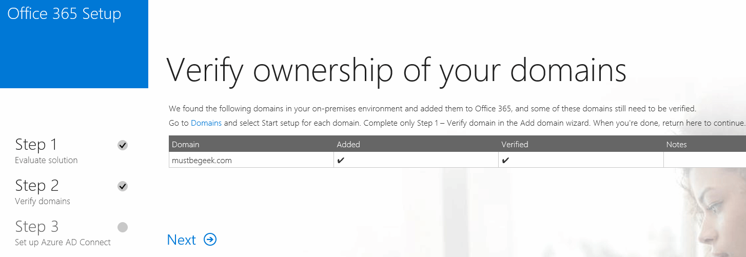 verify ownership of your domains