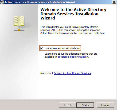 AD DS Wizard