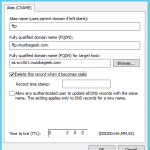 Add CNAME Record in Windows DNS Server