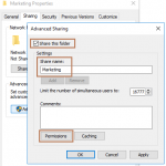 Share a Folder in Windows Server 2016